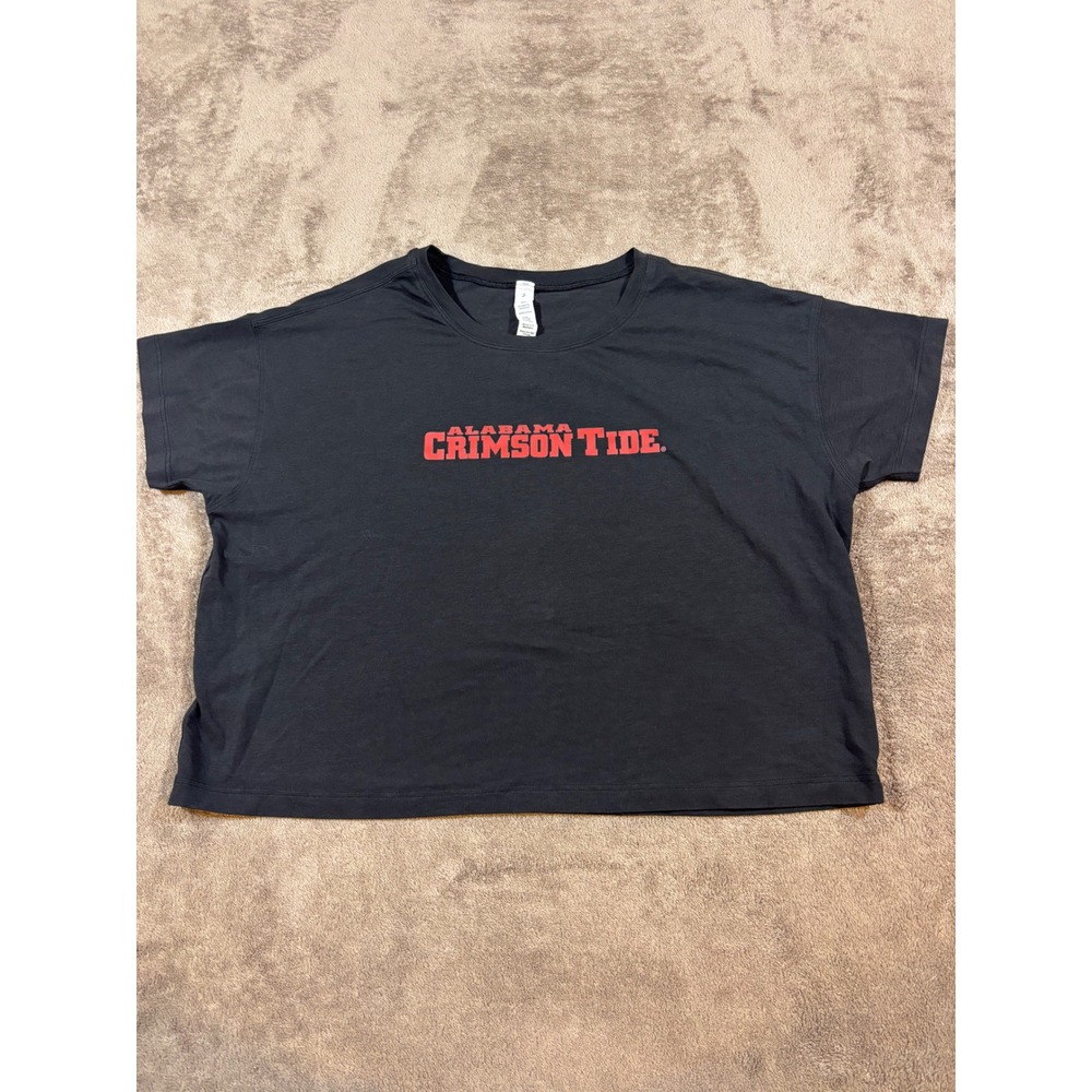 Lululemon Alabama Crimson Tide Cates T-Shirt Black Size 6 LW3CIPS